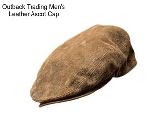 Outback Trading Men\'s Leather Ascot Cap