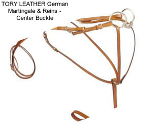 TORY LEATHER German Martingale & Reins - Center Buckle