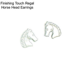 Finishing Touch Regal Horse Head Earrings