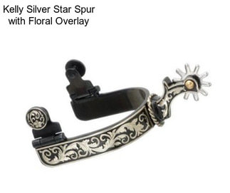 Kelly Silver Star Spur with Floral Overlay