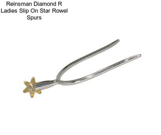 Reinsman Diamond R Ladies Slip On Star Rowel Spurs