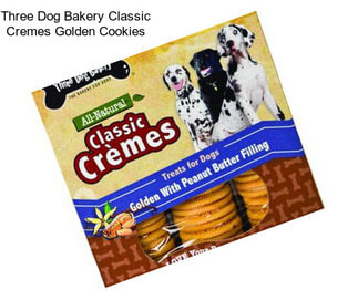 Three Dog Bakery Classic Cremes Golden Cookies