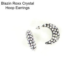 Blazin Roxx Crystal Hoop Earrings