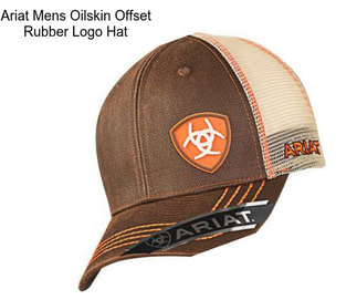 Ariat Mens Oilskin Offset Rubber Logo Hat