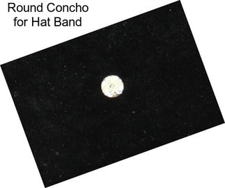 Round Concho for Hat Band