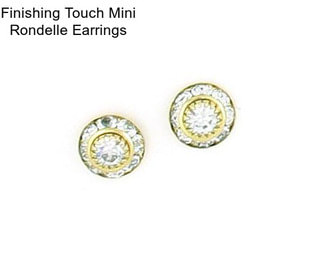 Finishing Touch Mini Rondelle Earrings