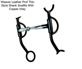 Weaver Leather Prof Thin Style Shank Snaffle With Copper Inlay