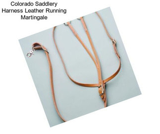 Colorado Saddlery Harness Leather Running Martingale