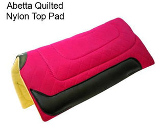 Abetta Quilted Nylon Top Pad