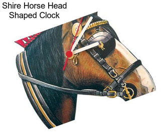 Shire Horse Head Shaped Clock