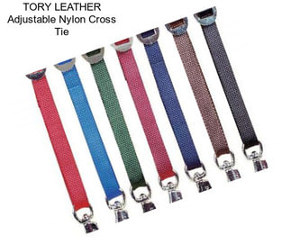 TORY LEATHER Adjustable Nylon Cross Tie