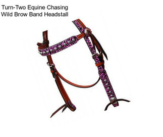 Turn-Two Equine Chasing Wild Brow Band Headstall