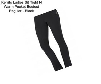 Kerrits Ladies Sit Tight N Warm Pocket Bootcut Regular - Black