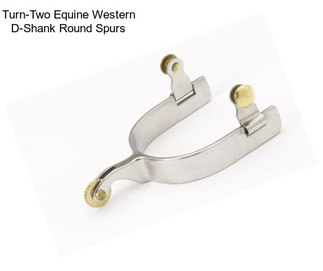 Turn-Two Equine Western D-Shank Round Spurs