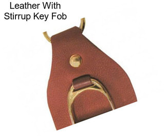 Leather With Stirrup Key Fob