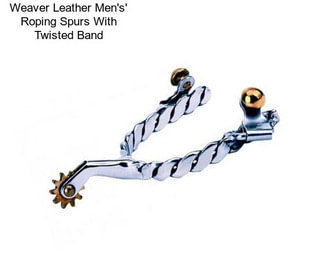 Weaver Leather Men\'s\' Roping Spurs With Twisted Band