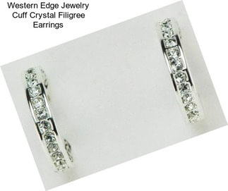 Western Edge Jewelry Cuff Crystal Filigree Earrings