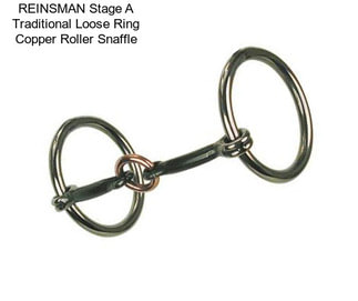 REINSMAN Stage A Traditional Loose Ring Copper Roller Snaffle