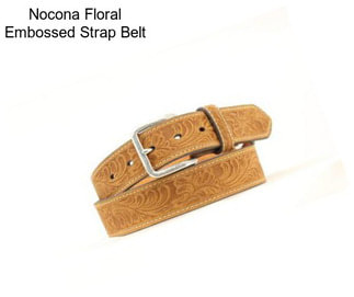 Nocona Floral Embossed Strap Belt