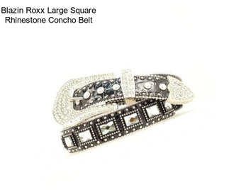 Blazin Roxx Large Square Rhinestone Concho Belt