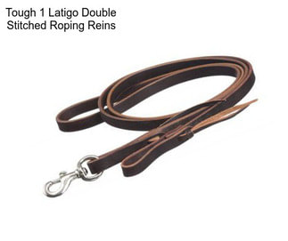 Tough 1 Latigo Double Stitched Roping Reins