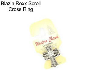 Blazin Roxx Scroll Cross Ring