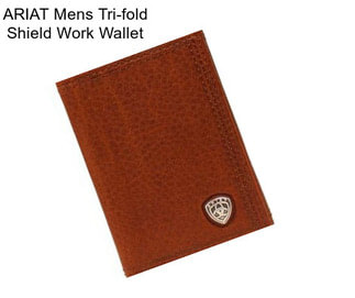 ARIAT Mens Tri-fold Shield Work Wallet