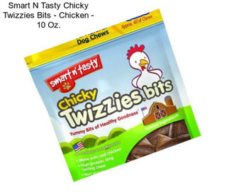 Smart N Tasty Chicky Twizzies Bits - Chicken - 10 Oz.