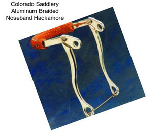 Colorado Saddlery Aluminum Braided Noseband Hackamore