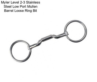 Myler Level 2-3 Stainless Steel Low Port Mullen Barrel Loose Ring Bit