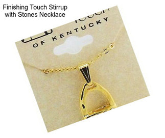Finishing Touch Stirrup with Stones Necklace