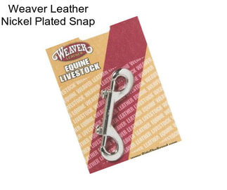 Weaver Leather Nickel Plated Snap