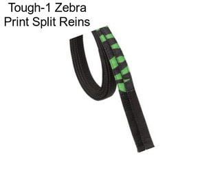 Tough-1 Zebra Print Split Reins