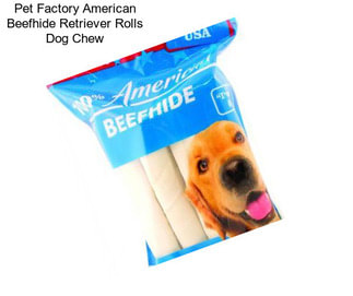 Pet Factory American Beefhide Retriever Rolls Dog Chew