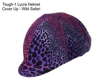 Tough-1 Lycra Helmet Cover Up - Wild Safari