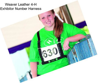 Weaver Leather 4-H Exhibitor Number Harness
