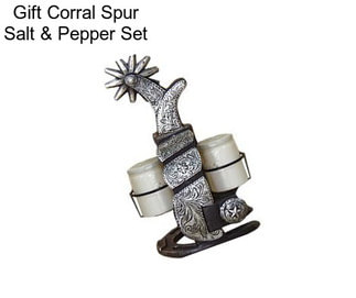 Gift Corral Spur Salt & Pepper Set