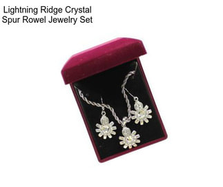 Lightning Ridge Crystal Spur Rowel Jewelry Set