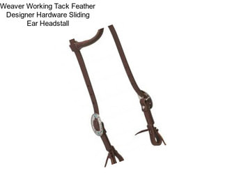 Weaver Working Tack Feather Designer Hardware Sliding Ear Headstall