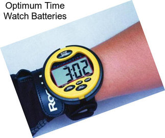 Optimum Time Watch Batteries