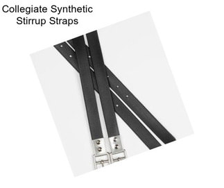 Collegiate Synthetic Stirrup Straps