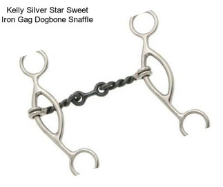 Kelly Silver Star Sweet Iron Gag Dogbone Snaffle