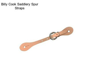 Billy Cook Saddlery Spur Straps