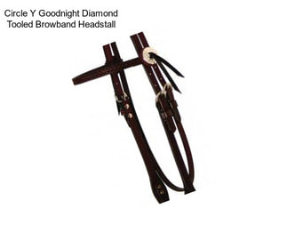 Circle Y Goodnight Diamond Tooled Browband Headstall