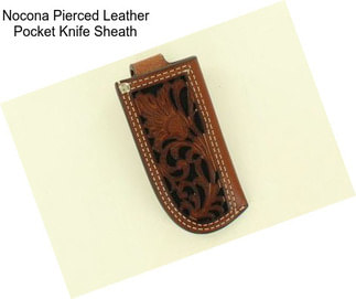 Nocona Pierced Leather Pocket Knife Sheath