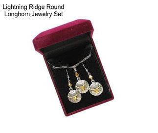 Lightning Ridge Round Longhorn Jewelry Set