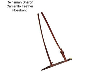 Reinsman Sharon Camarillo Feather Noseband