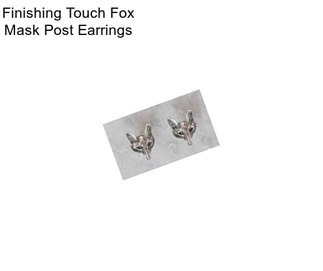 Finishing Touch Fox Mask Post Earrings