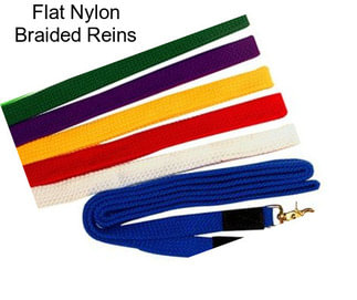 Flat Nylon Braided Reins