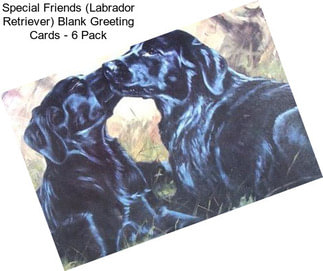 Special Friends (Labrador Retriever) Blank Greeting Cards - 6 Pack